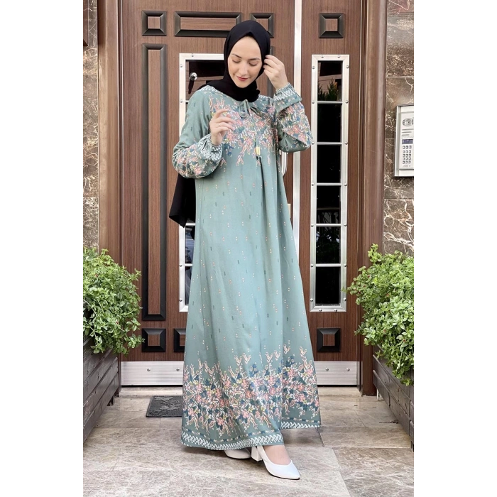 Moda Çizgi Tesettür Elbise