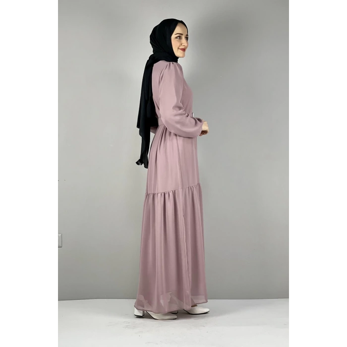 Moda Çizgi Tesettür Elbise