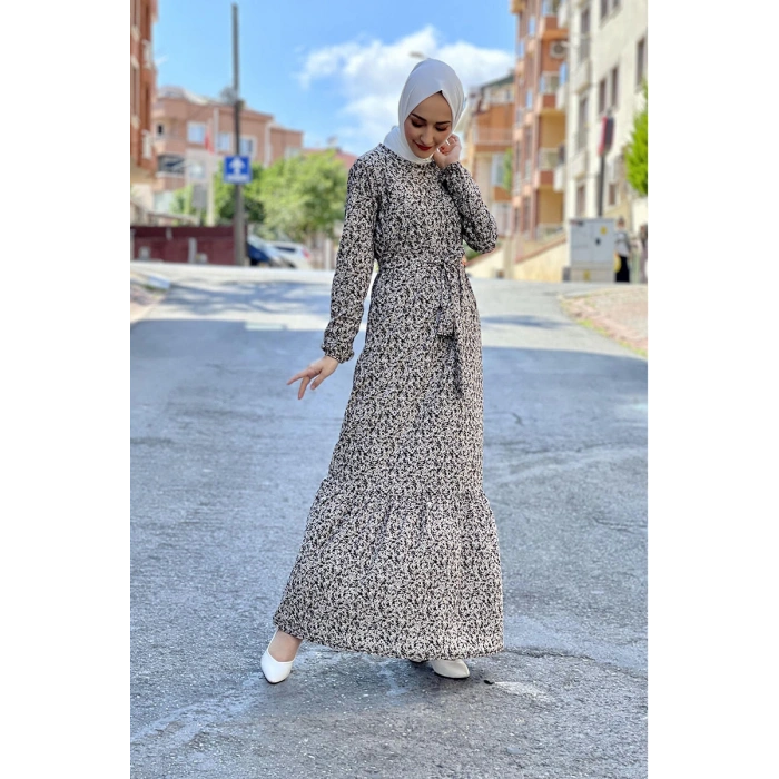 Moda Çizgi Tesettür Elbise