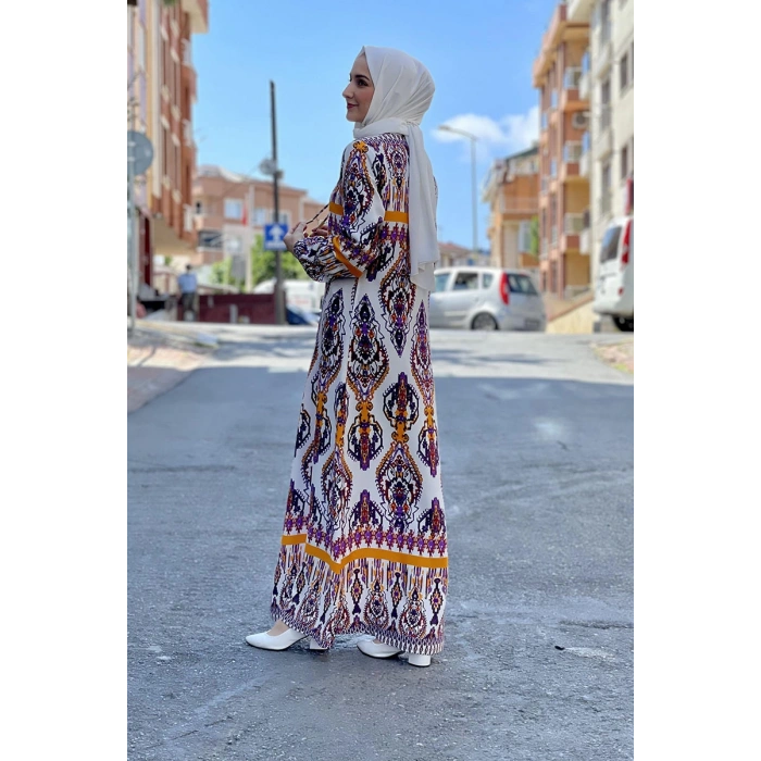 Moda Çizgi Tesettür Elbise