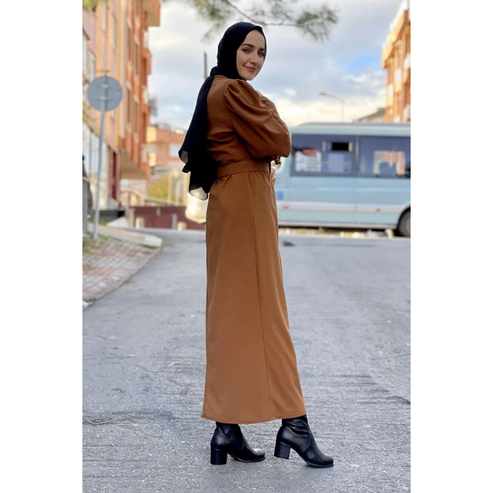 Moda Çizgi Tesettür Elbise