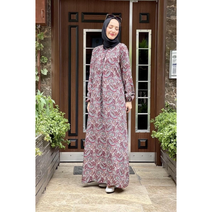 Moda Çizgi Tesettür Elbise