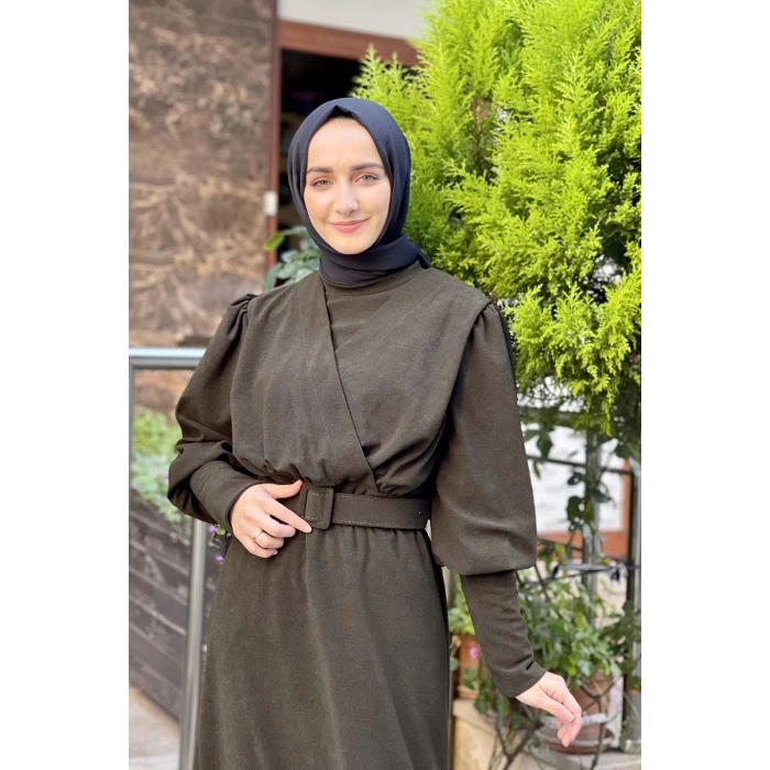 Moda Çizgi Tesettür Elbise
