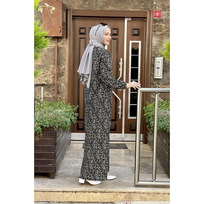 Moda Çizgi Tesettür Elbise