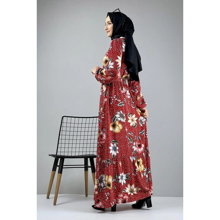 Moda Çizgi Tesettür Elbise