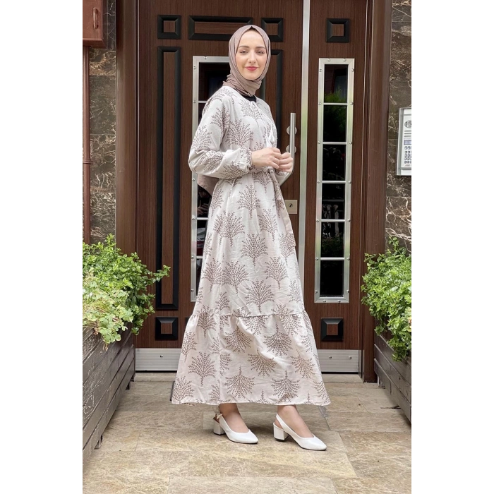 Moda Çizgi Tesettür Elbise