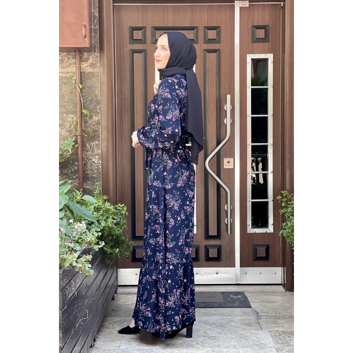 Moda Çizgi Tesettür Elbise