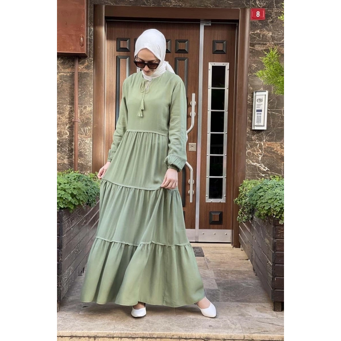 Moda Çizgi Tesettür Elbise