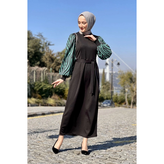 Moda Çizgi Tesettür Elbise