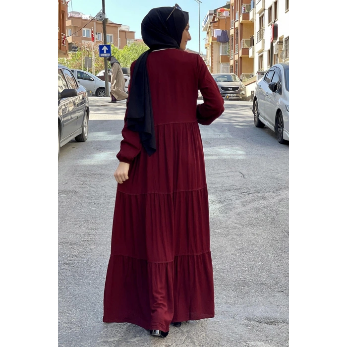 Moda Çizgi Tesettür Elbise