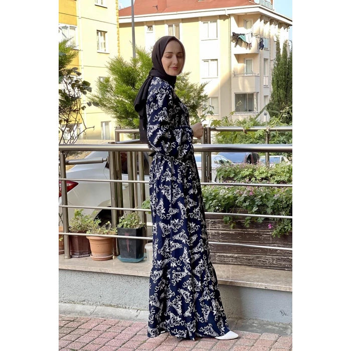 Moda Çizgi Tesettür Elbise