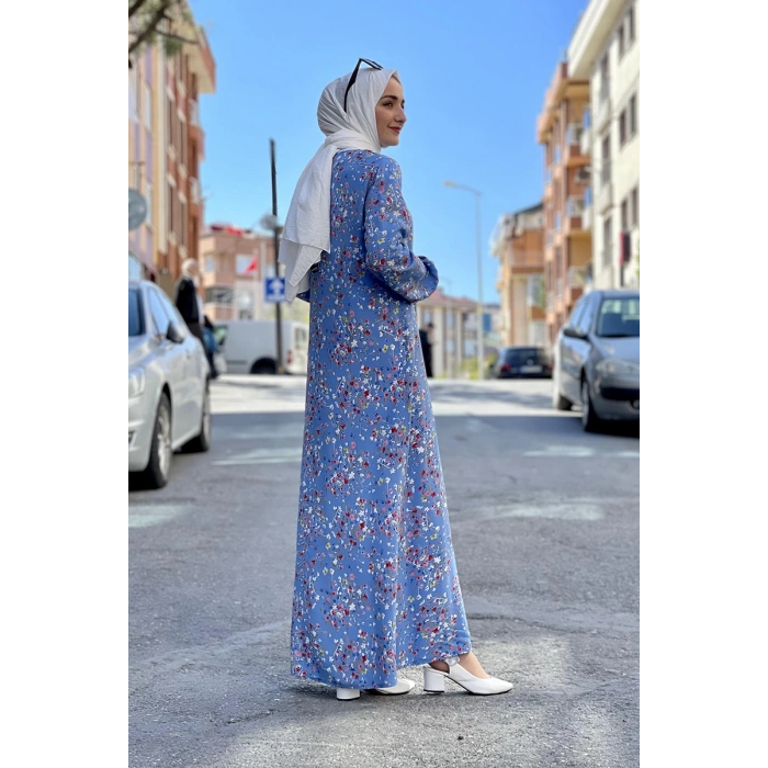 Moda Çizgi Tesettür Elbise