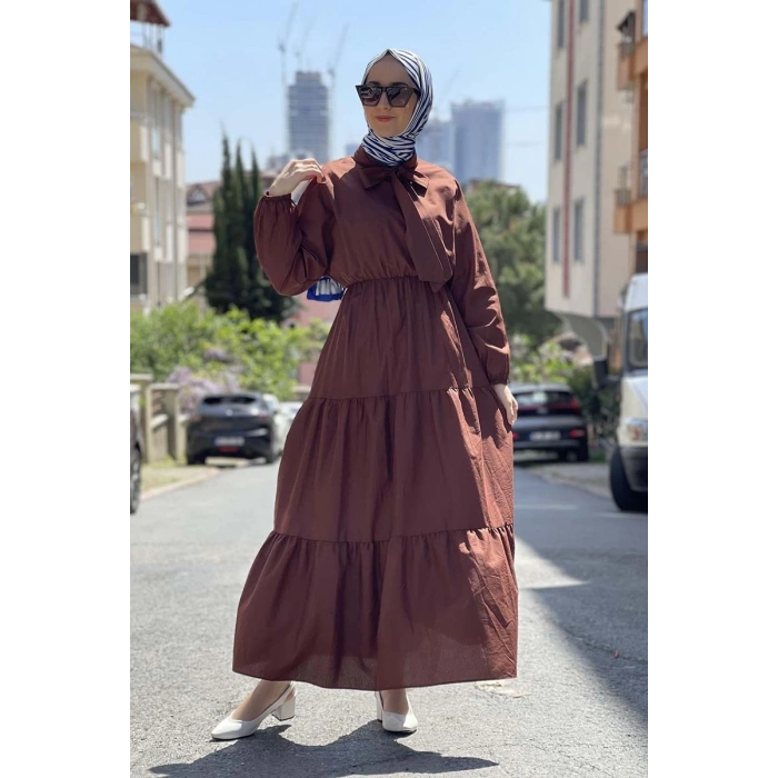 Moda Çizgi Tesettür Elbise