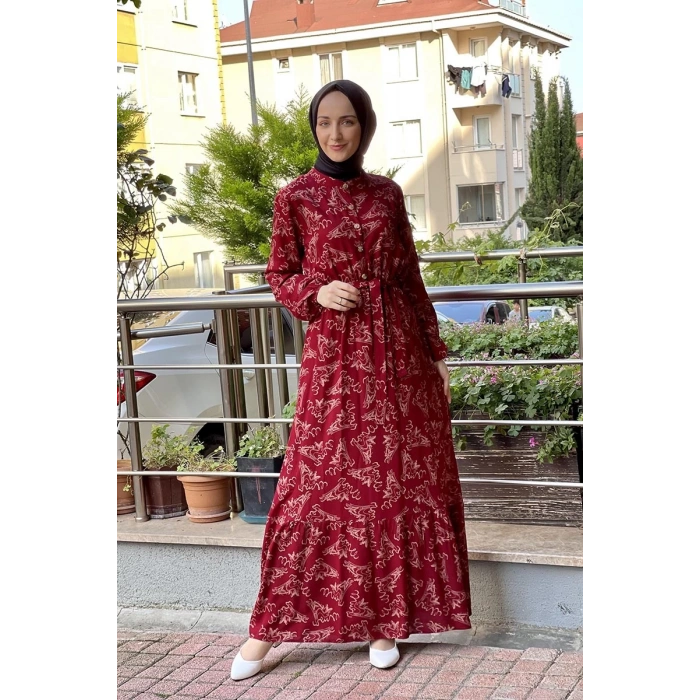 Moda Çizgi Tesettür Elbise