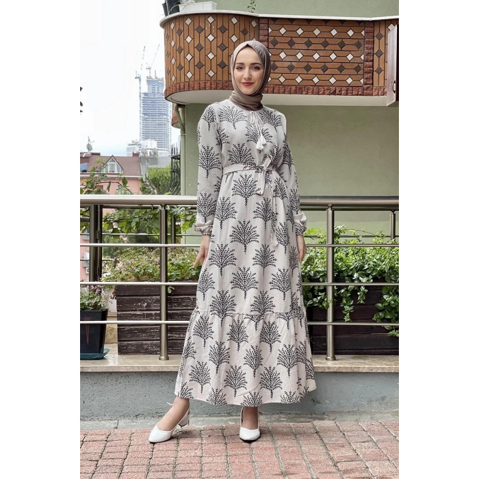 Moda Çizgi Tesettür Elbise