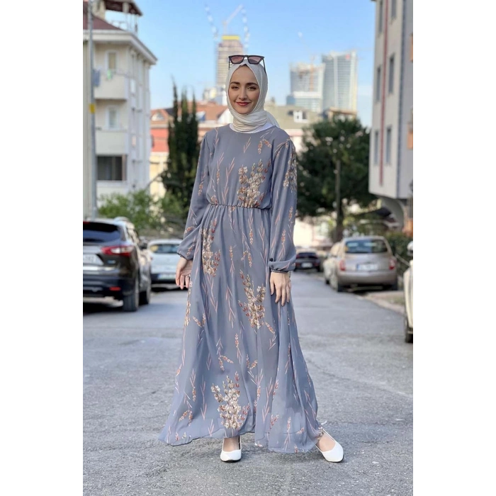 Moda Çizgi Tesettür Elbise