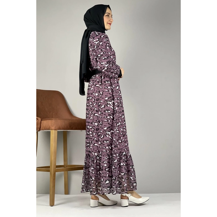 Moda Çizgi Tesettür Elbise