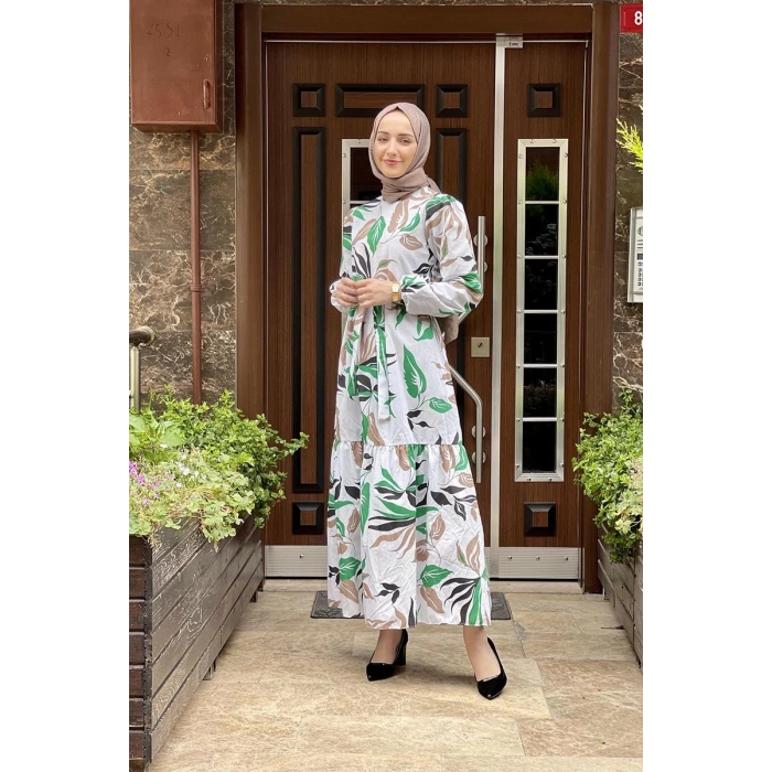 Moda Çizgi Tesettür Elbise