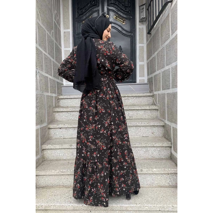 Moda Çizgi Tesettür Elbise