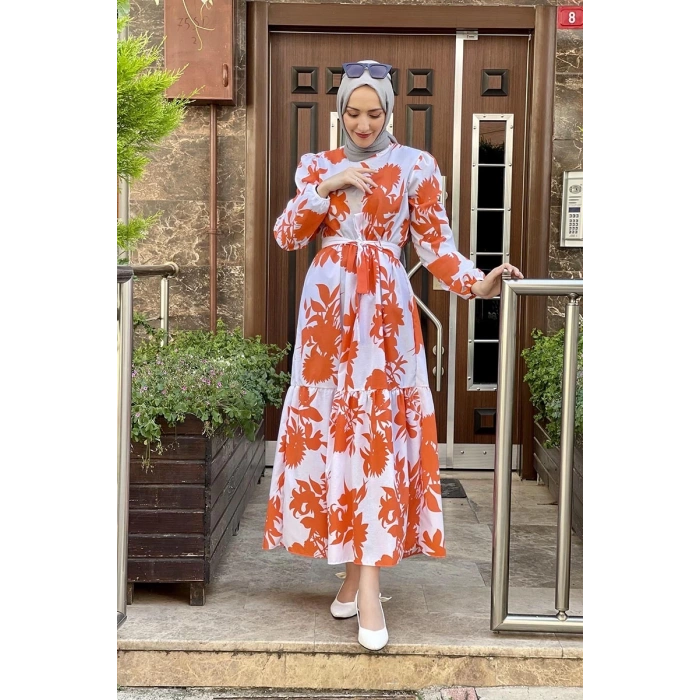 Moda Çizgi Tesettür Elbise