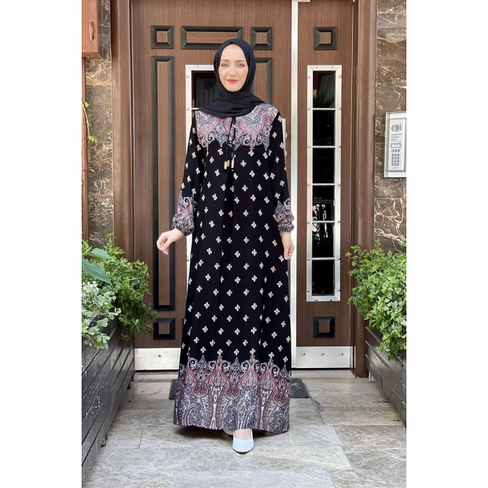 Moda Çizgi Tesettür Elbise