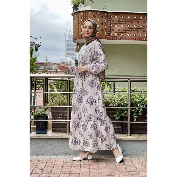 Moda Çizgi Tesettür Elbise