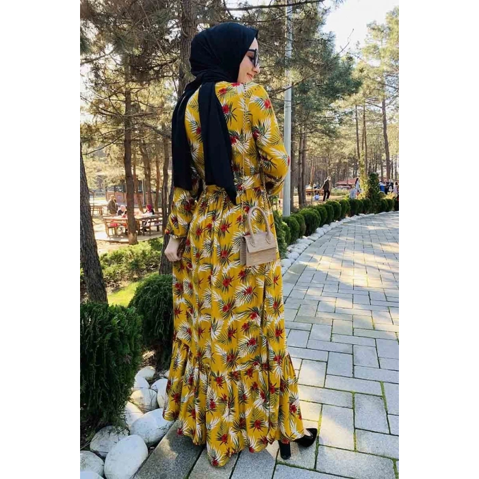 Moda Çizgi Tesettür Elbise