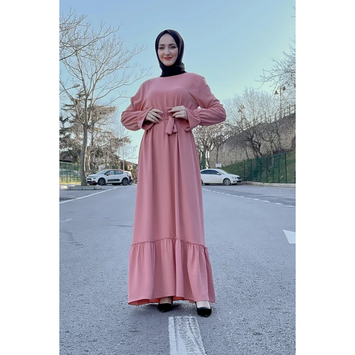 Moda Çizgi Tesettür Elbise