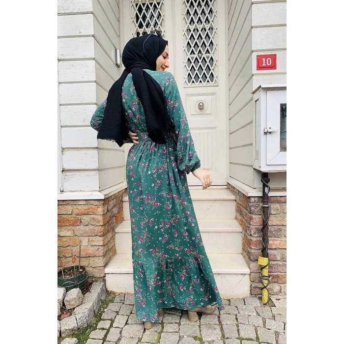 Moda Çizgi Tesettür Elbise