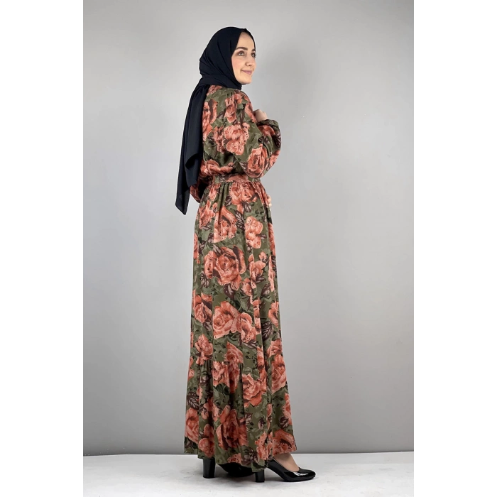 Moda Çizgi Tesettür Elbise