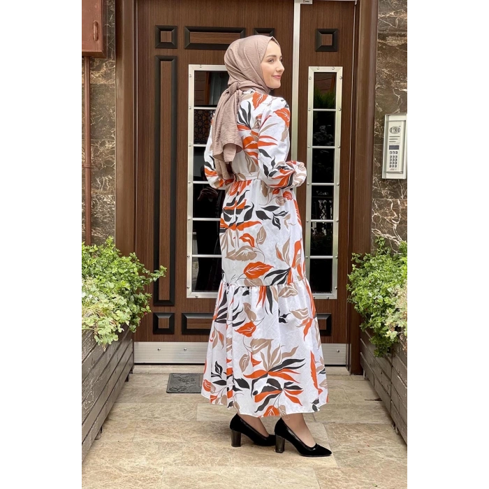 Moda Çizgi Tesettür Elbise