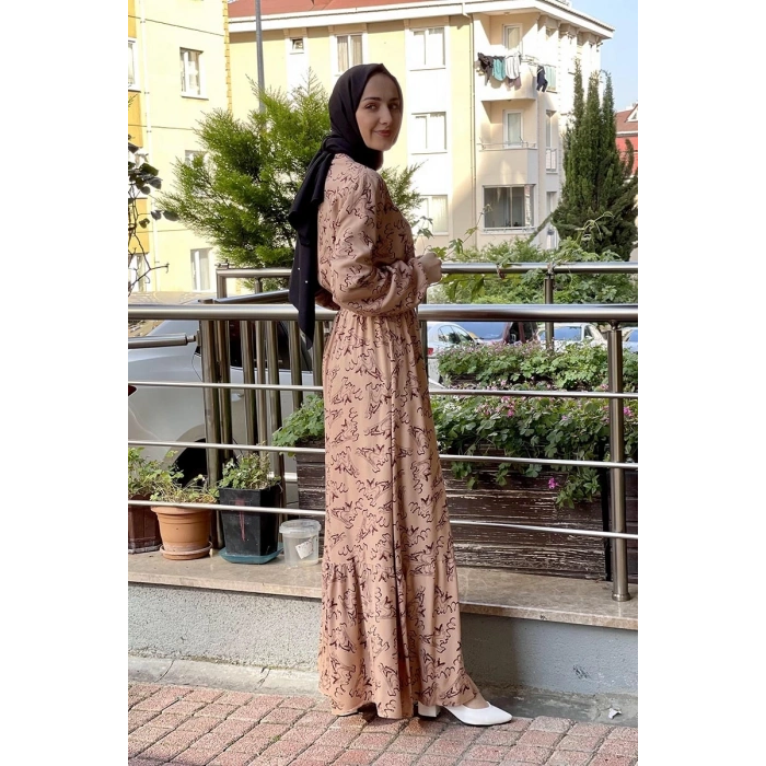 Moda Çizgi Tesettür Elbise