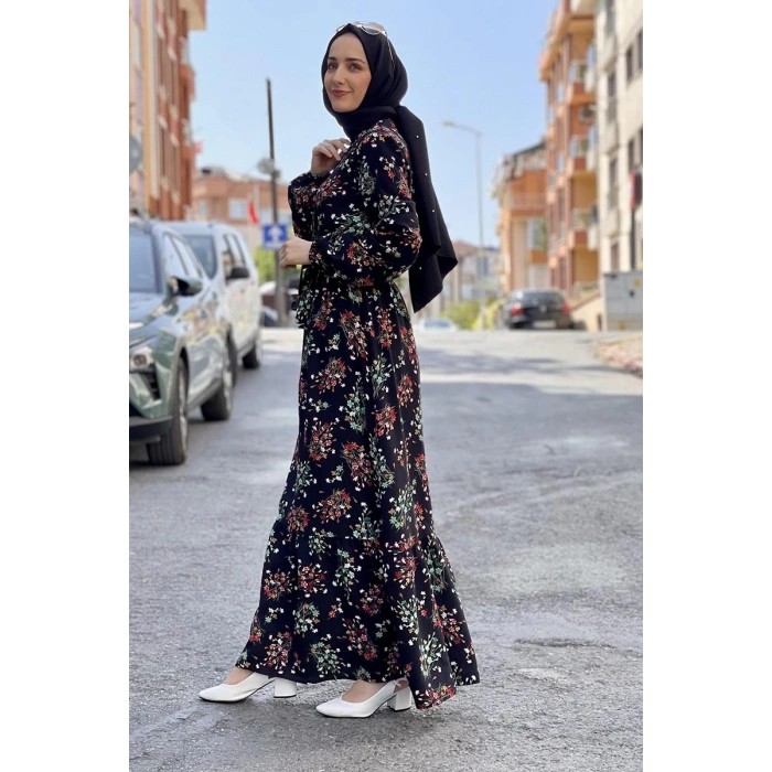 Moda Çizgi Tesettür Elbise