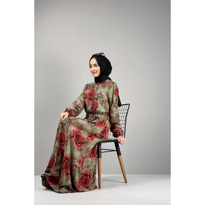 Moda Çizgi Tesettür Elbise