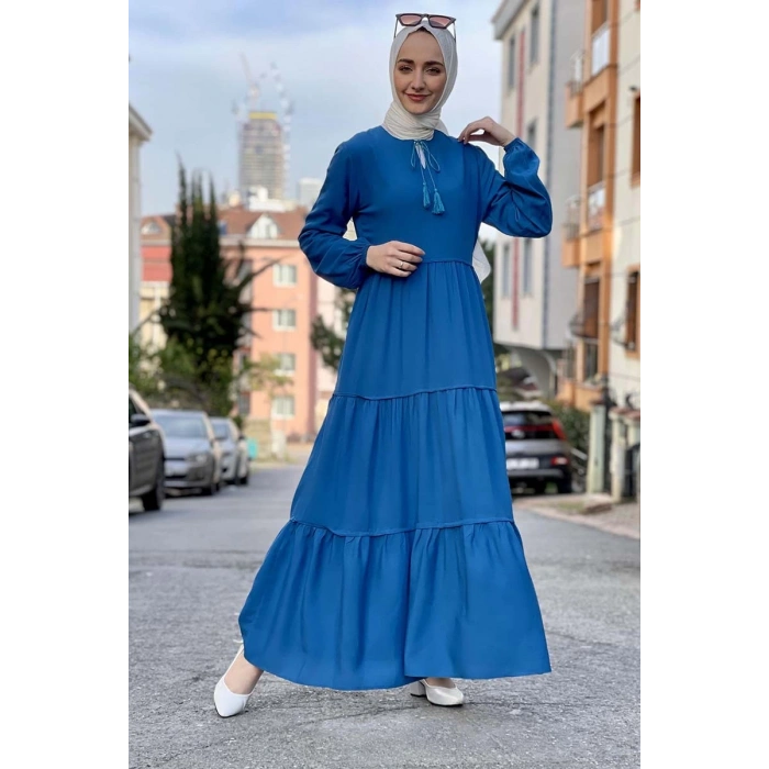 Moda Çizgi Tesettür Elbise