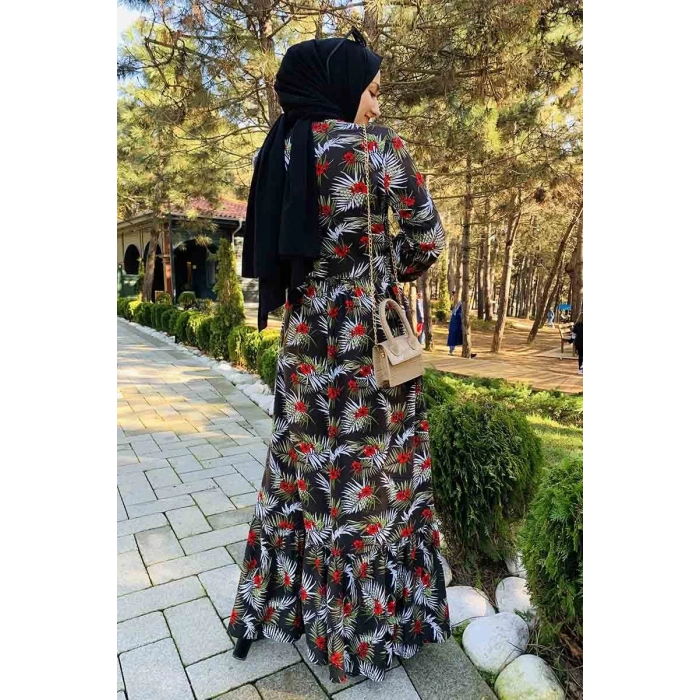 Moda Çizgi Tesettür Elbise