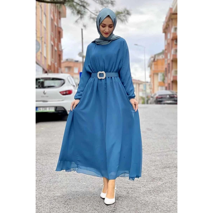 Moda Çizgi Tesettür Elbise