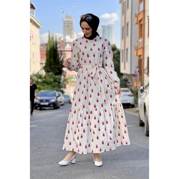 Moda Çizgi Tesettür Elbise