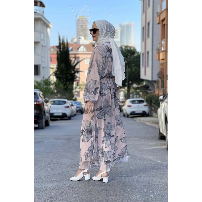 Moda Çizgi Tesettür Elbise