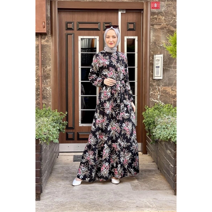 Moda Çizgi Tesettür Elbise