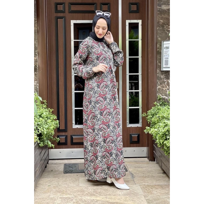 Moda Çizgi Tesettür Elbise