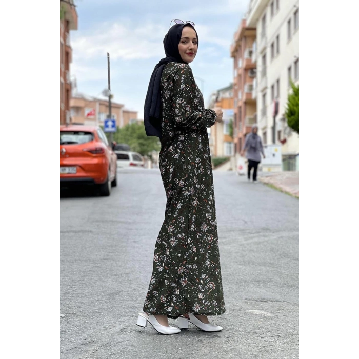 Moda Çizgi Tesettür Elbise