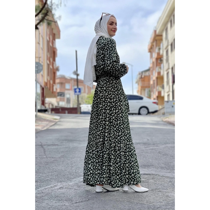 Moda Çizgi Tesettür Elbise