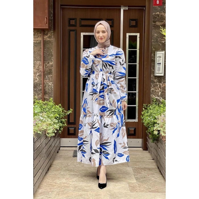 Moda Çizgi Tesettür Elbise