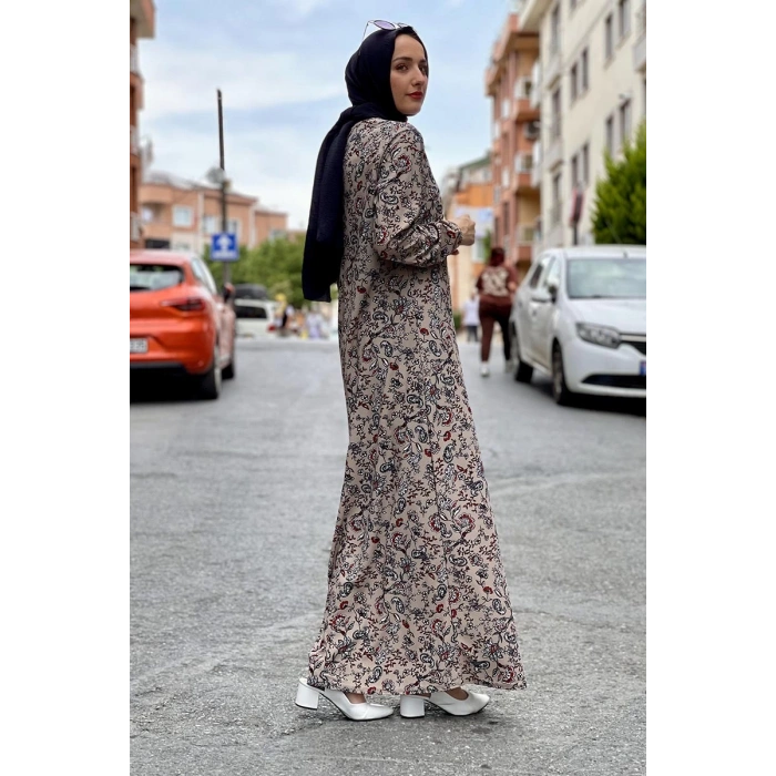 Moda Çizgi Tesettür Elbise