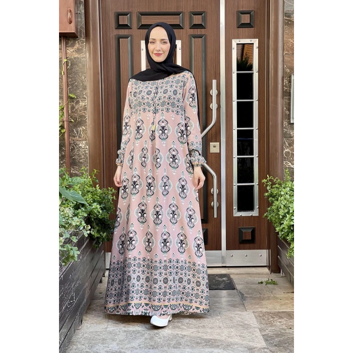 Moda Çizgi Tesettür Elbise