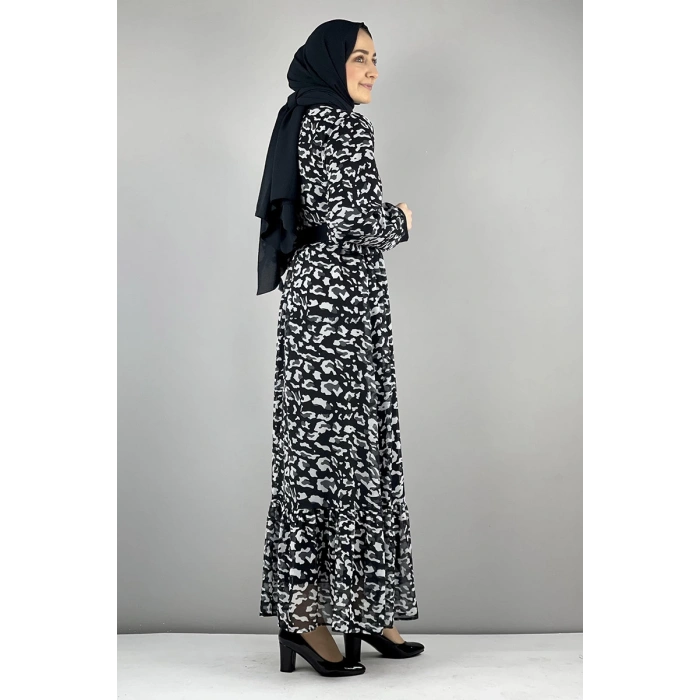 Moda Çizgi Tesettür Elbise