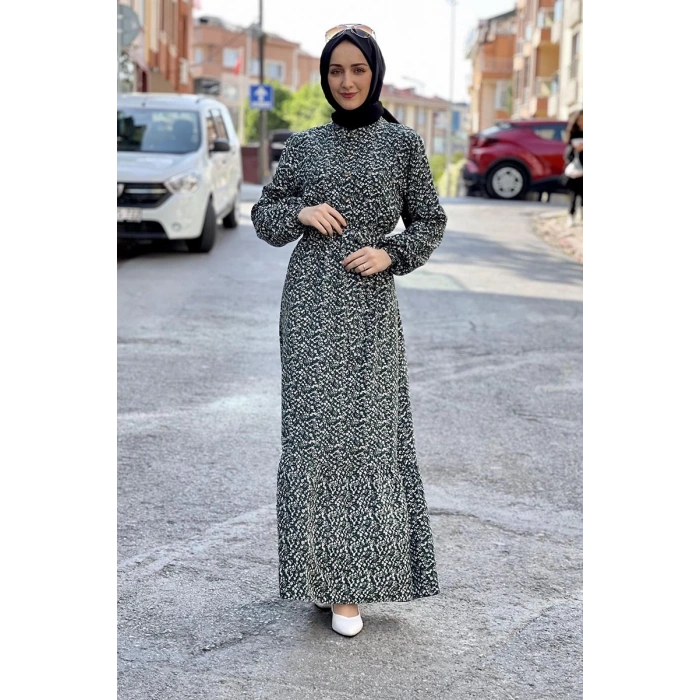 Moda Çizgi Tesettür Elbise