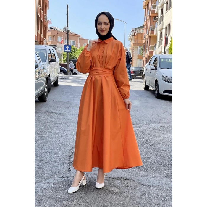 Moda Çizgi Tesettür Elbise