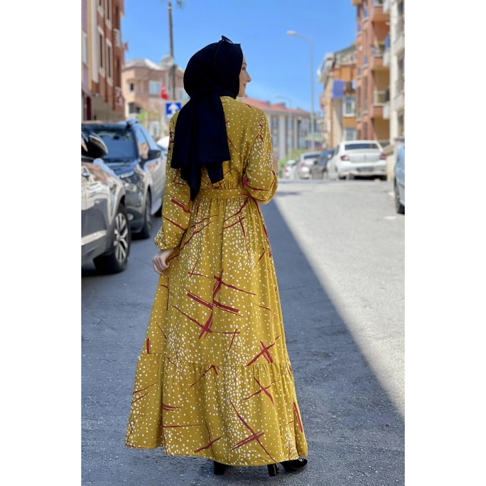 Moda Çizgi Tesettür Elbise